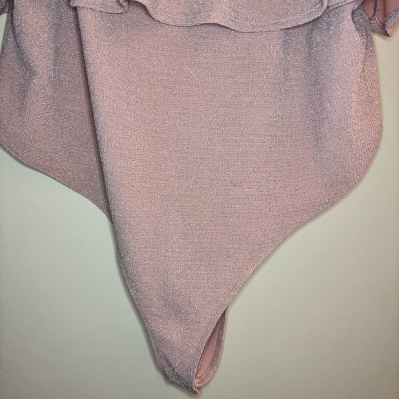 Forever 21 Pink Sparkle Tank Top Bodysuit with Peplum Size 2X - Picture 2 of 9